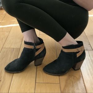Dolce vita leather dual strap booties size 8.5